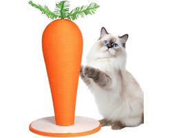 Krabpaal Wortel - Kattenkrabpaal Speelpaal - Katten Spelen - Wortel Design - 40x30x30cm - Niet gespecificeerd