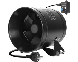 Krachtige Inline Ventilator 200mm voor Badkamer, Garage en Serre - Max 1205m³/h