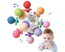 Kraftverdia - baby speelgoed - Montessori Sensorisch Speelgoed - Bitey - Rammelaar - Bijtring Baby - Montessori Speelgoed - Grijp- en Bijtspeelgoed - Babyshower Cadeau - Spelen en ontdekken - Geschikt voor baby's van 3 maanden tot 2 jaar