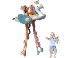 Kraftverdia - Montessori Speelgoed vanaf Baby 1 2 3 4 jaar - Educatief speelgoed voor baby's - Zwanenmodel speelgoed - Kinderspeelgoed Onderweg - Baby Speelgoed 6 7 8 9 10 Maanden - Ophangbaar - Baby-bijtspeeltjes - Baby sensorisch speelgoed