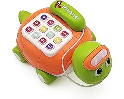 Kraftverdia - Speelgoed Telefoon - Kinderspeelgoed - Educatief speelgoed 2 jaar - Motoriekspeelgoed - Leerzaam en leuk - Speelgoed in de vorm van een dier - Voor Jongens en Meisjes - Oranje kleur