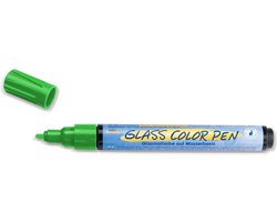 KREUL Groene Glasstift - Glass ColorPen - Geschikt voor decoraties op acryl, glas, porselein, metaal, metaalfolie, keramiek en spiegels