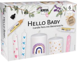 Kreul Kaarsenverf Set 6x29 ml Hello Baby.