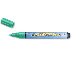 KREUL Turquoise Glasstift - Glass ColorPen - Geschikt voor decoraties op acryl, glas, porselein, metaal, metaalfolie, keramiek en spiegels