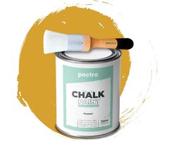 Krijtverf voor Meubels 750ml - Meubelverf Zonder Schuren met Gratis Houtborstel - Krijtkleuren Effect