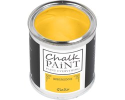 Krijtverf voor Meubels en Muren - Geel 250 ml, Gemakkelijk aan te brengen op Diverse Materialen