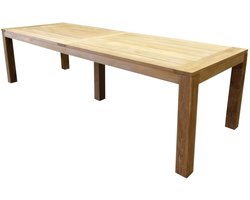 Krista dining tuintafel 300x100xH77,5 cm - poten 12 cm teak