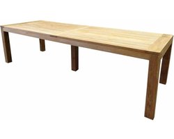 Krista dining tuintafel 400x110xH77,5 cm - poten 12 cm teak