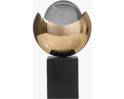 Kristal decoratie Robin | Goud Transparant Zwart | Kristal Resin | Op voet | Rechthoek Rond | Woonaccessoire | Woondecoratie | Livingroom decoration | Home decoration | Home accessoires | Decoration |