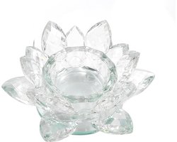 Kristallen Kandelaar in Lotusvorm - Elegante Woonaccessoires voor Bruiloften en Decoratie