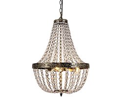 Kristallen Kroonluchter in Vintage Stijl voor Woonkamer, Slaapkamer en Eetkamer