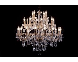 Kristallen kroonluchter Maria Theresa 28 lichts Ø95cm - messing kristal