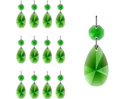 Kristallen Kroonluchter Prisma's - Glazen druppelhangers - Decoratie en verlichting maken - K9 Kristalkwaliteit - 12 stuks 38 mm