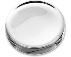 Kristallen Papiergewicht - Bureau Accessoire - Papier Op Z'n Plek - Hoge Helderheid - 8.3 cm Diameter - Transparant