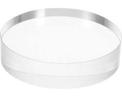 Kristallen Papiergewicht - Glazen Accessoire - Bureau Organisatie - Verfijnde Afwerking - 8 cm Rond - Transparant