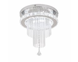 Kristallen Plafondlamp - Kroonluchter - Crystal Led Lamp - 30 cm - Dimbare LED Lamp - Met Afstandsbediening - Instelbare Kleur