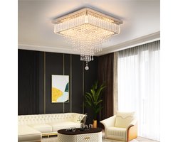 Kristallen - Plafondlamp - LED - Kristallen - Chroom Kroonluchter - Met Afstandsbediening - Dimbaar - Verlichting - Keuken - Slaapkamer - Woonkamer - Plafoniere