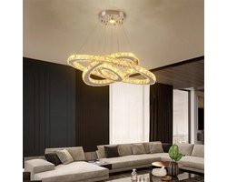 Kristallen Ring Kroonluchter - Crystal Led Lamp - Woonkamerlamp - Moderne lamp - Hanglamp - Plafondlamp - Plafoniere