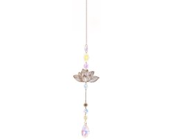 Kristallen zonnevanger als raamdecoratie, prisma-zonnevanger met ketting en haak, regenboogmaker voor plafond, tuin en interieur