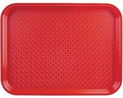 Kristallon dienblad polyprop 35 x 45cm rood - Horeca