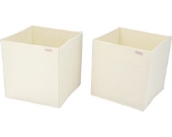 KROMS Lade organizer bakjes 27x27x28cm 2-delig - Beige - Kleding opbergbox– Kleding organizer opbergsysteem – Lade organizer kledingkast & IKEA PAX – Kleding organizer opvouwbaar