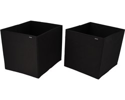 KROMS Lade organizer bakjes 37x32x32cm 2-delig - Zwart - Kleding opbergbox – Kleding organizer opbergsysteem – Lade organizer kledingkast & IKEA PAX – Kleding organizer opvouwbaar