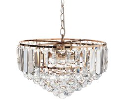 Kroonluchter ACHEIRO S Kristal Goud