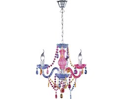 Kroonluchter acryl multicolor R11073017 excl. 3x E14 lampen - Reality Leuchten