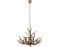 Kroonluchter - Kroonluchter woonkamer - Kroonluchters - Vintage - Hout - Hertengewei
