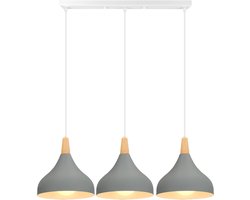 Kroonluchter Moderne Slaapkamer 3 Hanglamp Scandinavische Plafondlamp voor Woonkamer Keuken Grijs