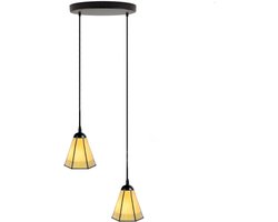 Kroonluchter Narcissus 2 - Tiffany-stijl - Goud gele bloem - Sfeervolle verlichting - ShopVlot