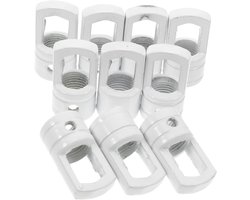 Kroonluchter Ophanghaken - Lamp Haken - Verlichting Ophangen - Duurzame IJzeren Constructie - 2.80X1.50X1.00CM - Wit