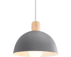 Kroonluchter set van 2 - retro stijl - grijze metalen hanglamp - perfect voor slaapkamer en eetkamer - SnelShoppen