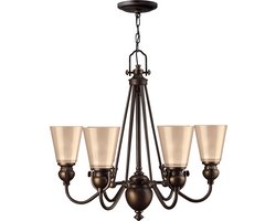 Kroonluchter - Steady Lighting - Metaal -  - E14 - L: 36cm - Voor Binnen - Woonkamer - Eetkamer - Geel