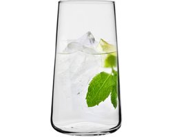KROSNO | Glazen voor water | Set van 4 stuks - 600 ml | Infinity collectie | Loodvrij kristalglas, Sap en andere dranken | Elegant ontwerpIdeaal voor thuis, restaurants, feestjes | Vaatwasmachinebestendig