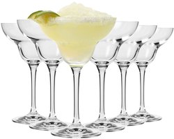 KROSNO | Margarita Cocktailglazen | Set van 6 - 270 ml | Loodvrij kristalglas | Mixology Collectie | Perfect voor Thuis, Restaurants en Feesten | Vaatwasser Bestendig