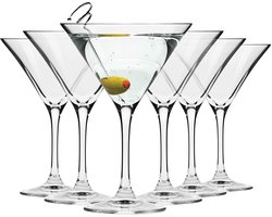 KROSNO Martini Cocktail Glazen | Set of 6 | 150 ML | Loodvrij kristalglas | Elite Collectie | Perfect voor Thuis, Restaurants en Feesten | Vaatwasser Veilig
