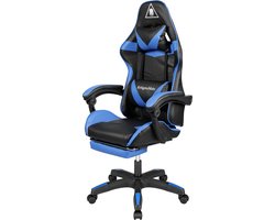Krüger&Matz KM0790BLU - Warrior GX-150 gaming stoel, blauw-zwart