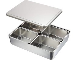 Kruidenbewaarcontainers - Yakumi Pan roestvrijstalen kruidenbak met deksel - Made in Japan