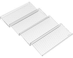 Kruidenlade Organizer - Specerij Rek - Keuken Opbergen - Stapelbare Tray - 4 Stuks - Multicolor