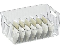 Kruidenpakket Organizer - Keuken Opberger - Voorraadkast Ordenen - Vochtbestendig Ontwerp - 25.5 x 16 x 11.4 cm - Transparant