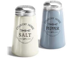 Kruidenstrooiers van Gekleurd Glas - Zout- en Peperstrooiers in Landhuisstijl - Ideaal voor Grof Zout (2 Stuks)