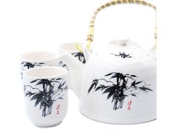 Kruidentheepotset - Witte Steen Oriëntaals - cadeau geschenkset vrouwen geschenkset mannen