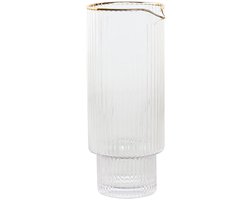 Kruik Home ESPRIT Transparant Gouden Kristal