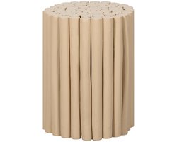 Kruk Fernando - Hout - Beige/Taupe - 30 x 40 x 30 cm (BxHxD)