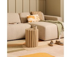 Kruk Fernando - Teak Hout - Taupe - 30 x 40 x 30 cm (B x H x D)