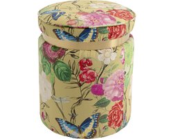 Kruk Flower Fever Ø39cm geel Kare Design
