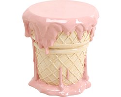 Kruk ijs 38cm roze Kare Design