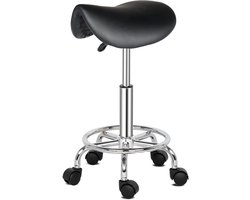 Kruk, in hoogte verstelbare kruk, draaibare kruk, 360 graden draaibaar, bureaustoel, kappersstoel, barkruk, functionele stoel, praktische kruk, multifunctionele kruk