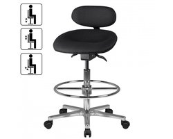 Kruk - Kantoorstoel - Design - Voetensteun - In hoogte verstelbaar